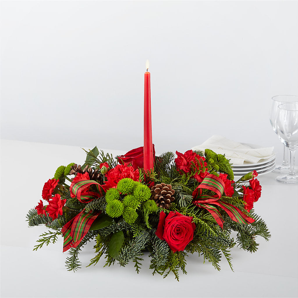 By the Candlelight Centerpiece – The Owls Nest Florist, York SC