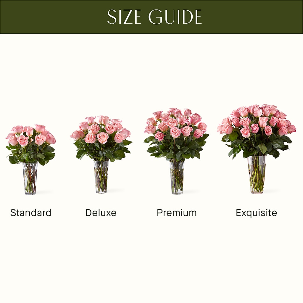Long Stem Pink Rose Bouquet – The Owls Nest Florist, York SC