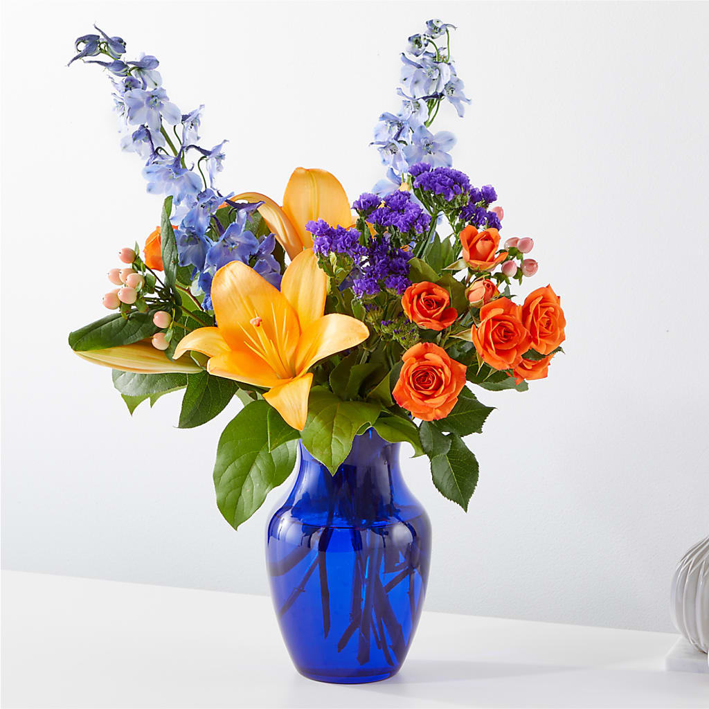 Radiant Citrus Bouquet – The Owls Nest Florist, York SC