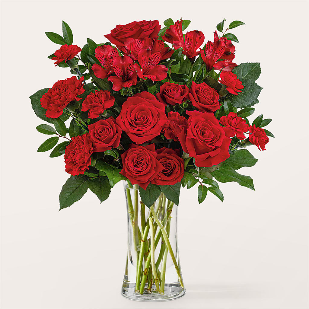 Brilliant Ruby Bouquet – The Owls Nest Florist, York SC
