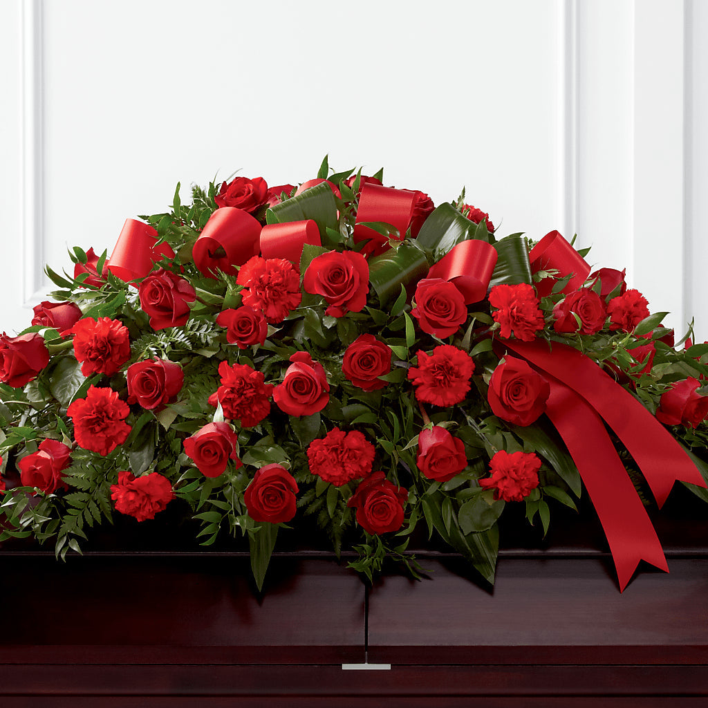 Tribute of Life Casket Spray – The Owls Nest Florist, York SC