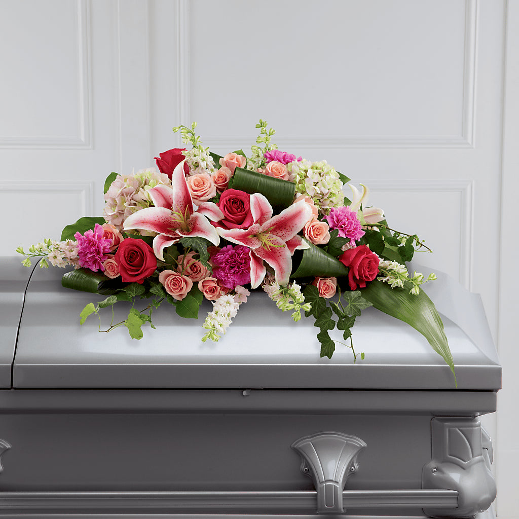 Splendid Grace Casket Spray – The Owls Nest Florist, York SC