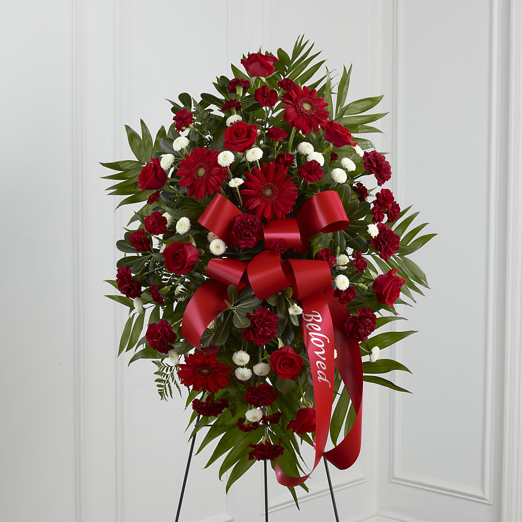 Treasured Memories Standing Spray – The Owls Nest Florist, York SC