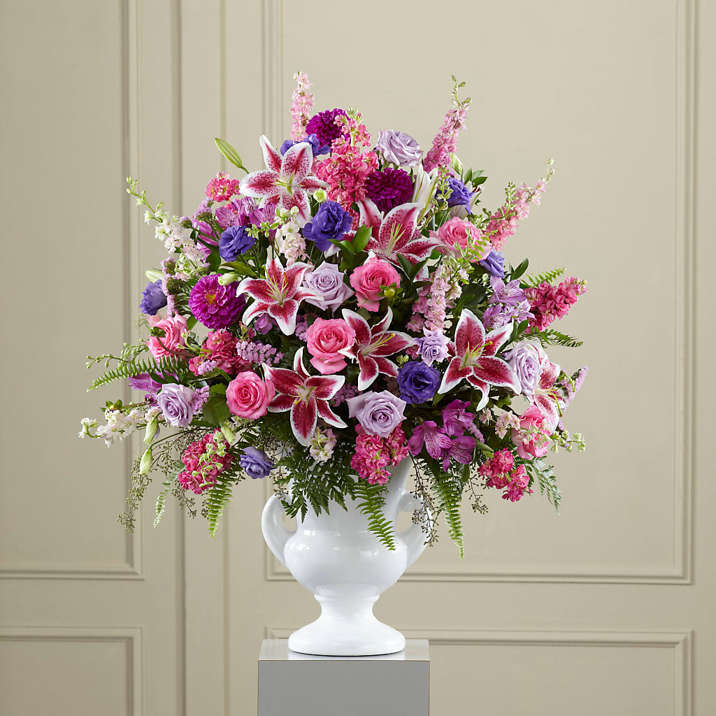Peaceful Tribute Arrangement – The Owls Nest Florist, York SC