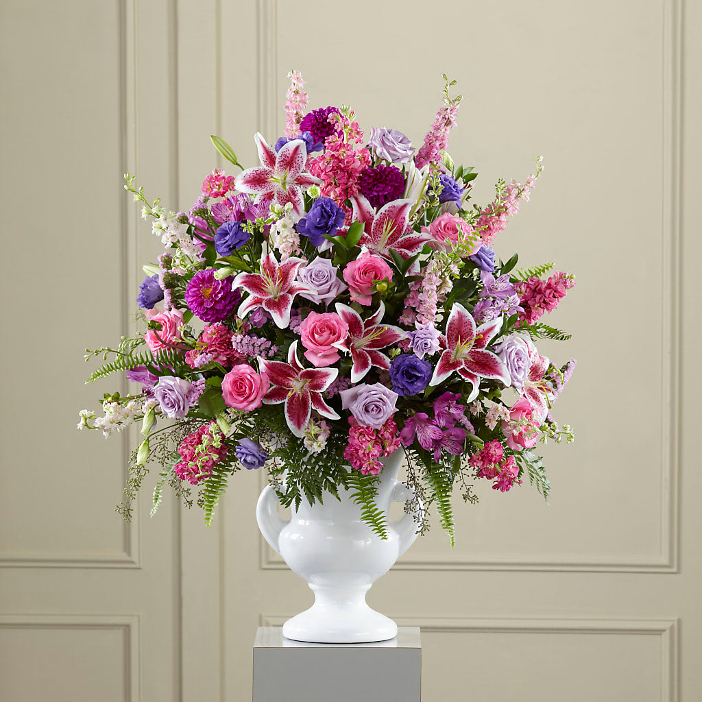 Peaceful Tribute Arrangement – The Owls Nest Florist, York SC