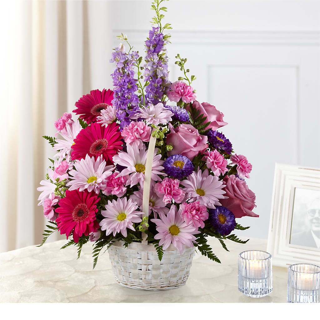 Pastel Peace Basket – The Owls Nest Florist, York SC