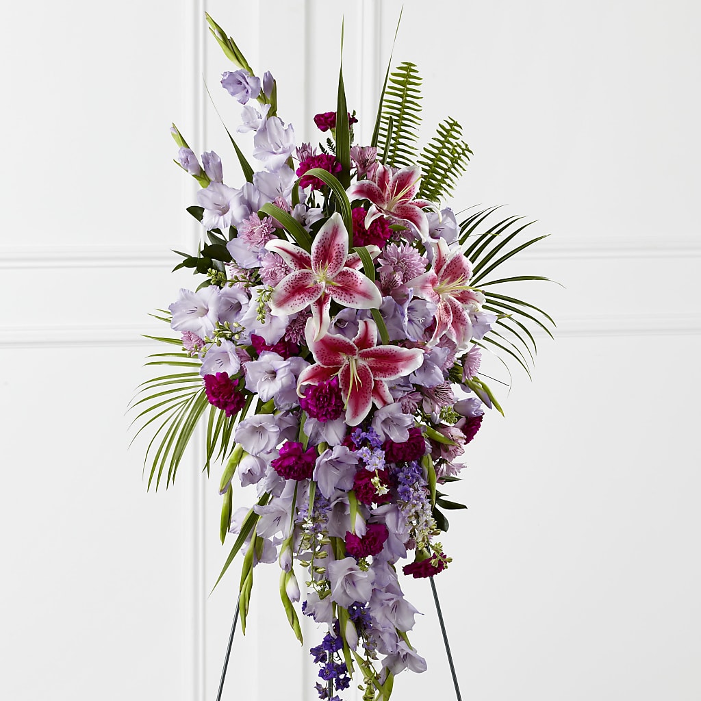 Tender Touch Standing Spray – The Owls Nest Florist, York SC