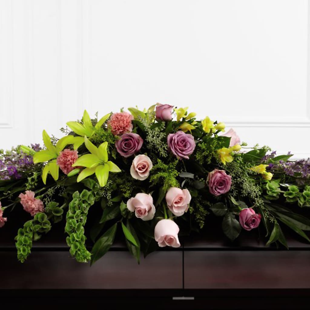 Forever Beloved Casket Spray – The Owls Nest Florist, York SC