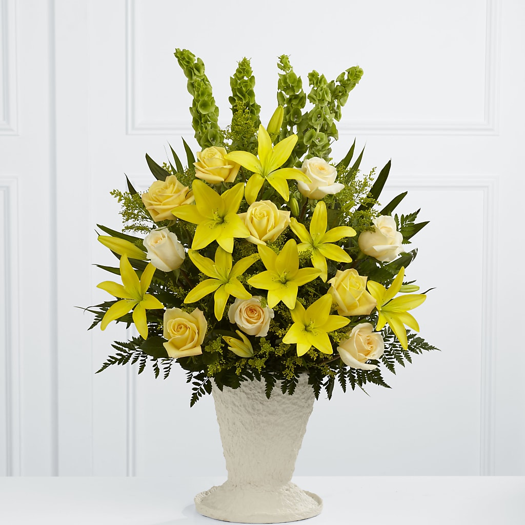 Golden Memories Arrangement – The Owls Nest Florist, York SC