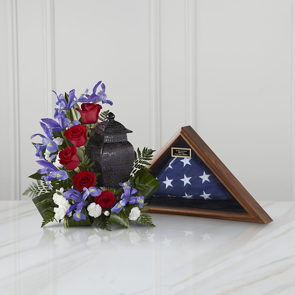 Patriotic Tribute Arrangement – The Owls Nest Florist, York SC