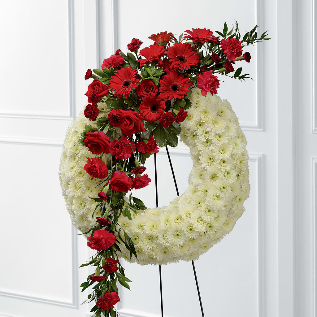 Graceful Tribute Wreath – The Owls Nest Florist, York SC
