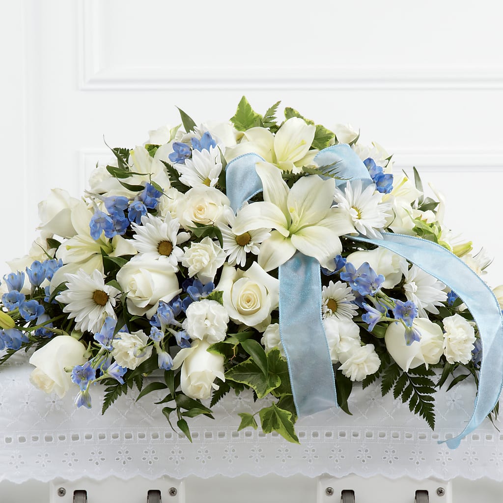 Tender Treasure Casket Spray – The Owls Nest Florist, York SC