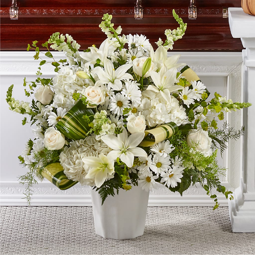 Thoughts of Tranquility Floor Basket – The Owls Nest Florist, York SC