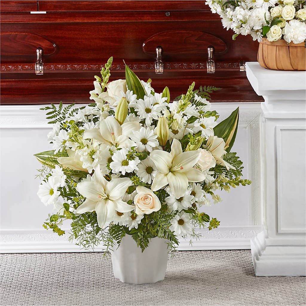 Thoughts of Tranquility Floor Basket – The Owls Nest Florist, York SC