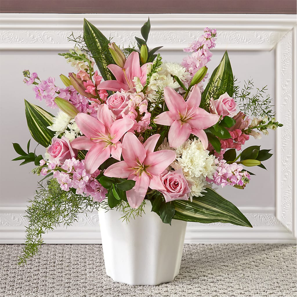 Simply Serene Floor Basket – The Owls Nest Florist, York SC