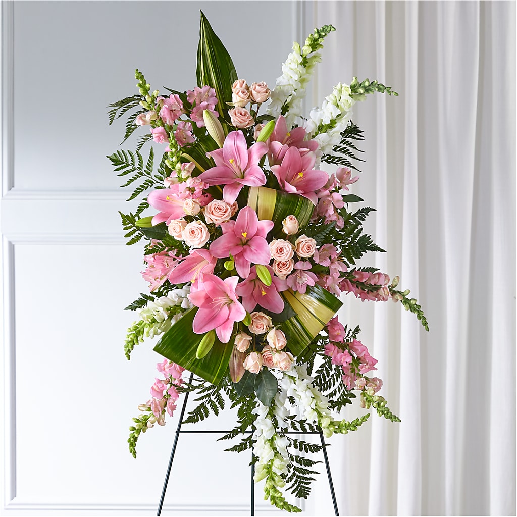 Elegant Embrace Standing Spray – The Owls Nest Florist, York SC