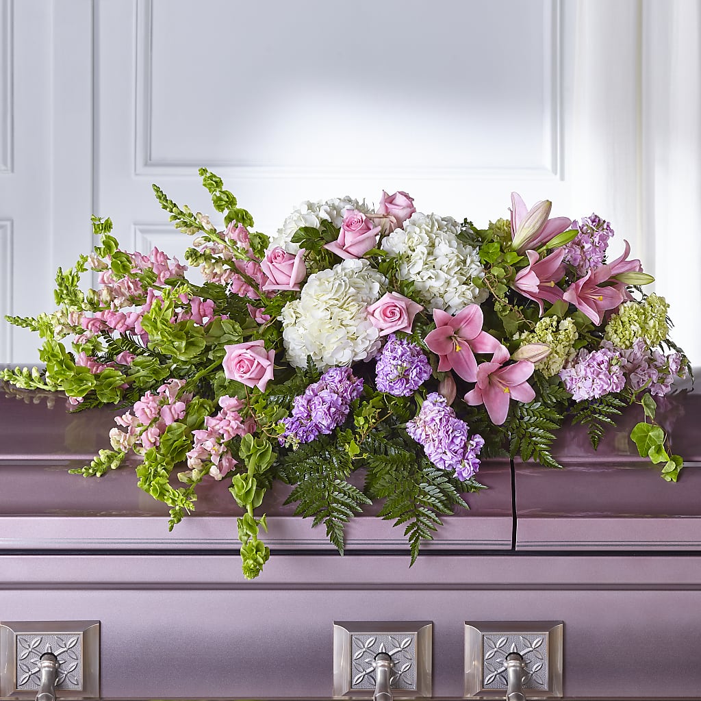 Life's Gratitude Casket Spray – The Owls Nest Florist, York SC
