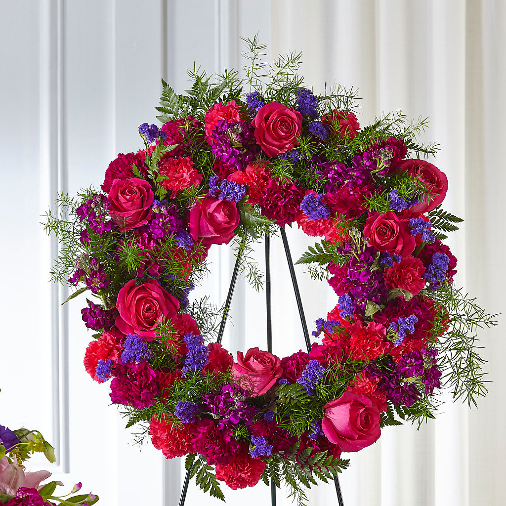 Calming Colors Wreath – The Owls Nest Florist, York SC