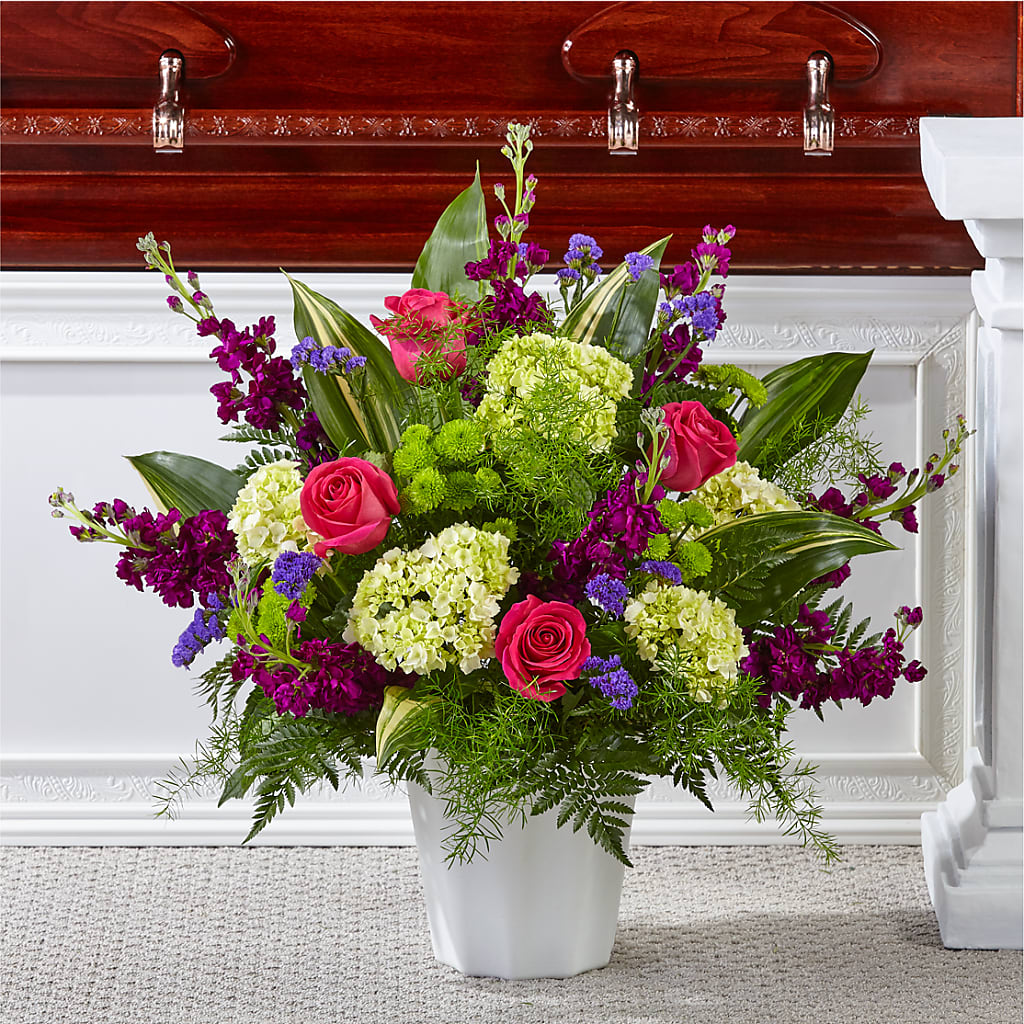Beautiful Horizons Floor Basket – The Owls Nest Florist, York SC