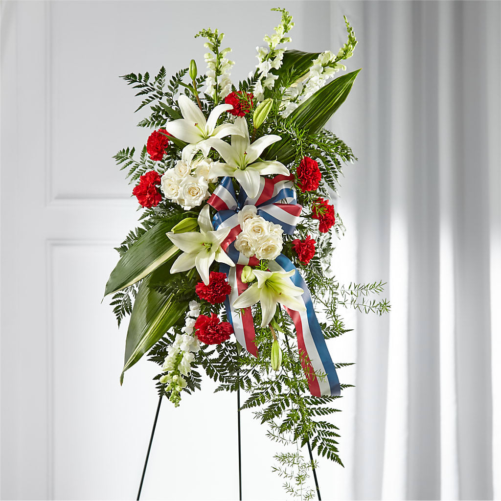 Stars of Life Standing Spray – The Owls Nest Florist, York SC