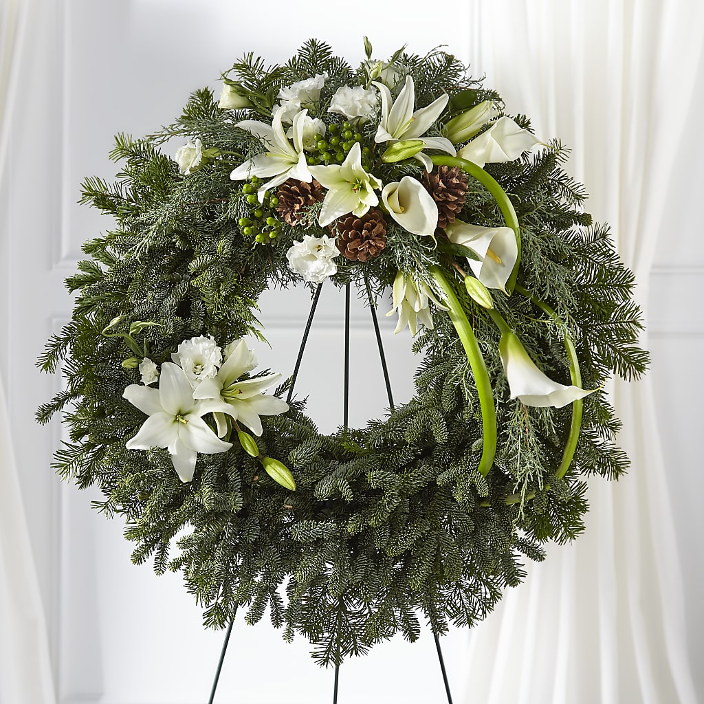 Greens of Hope Wreath – The Owls Nest Florist, York SC