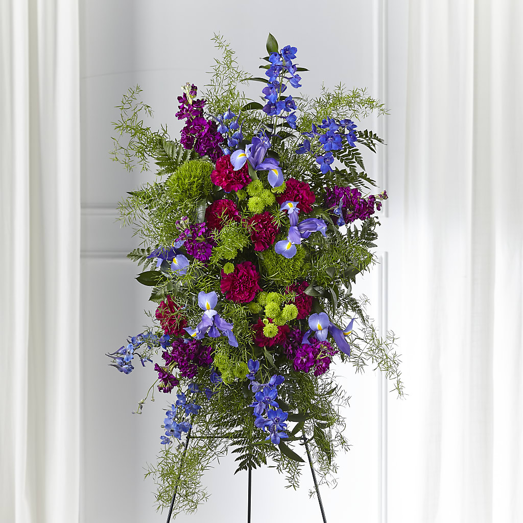 Heavenly Skies Standing Spray – The Owls Nest Florist, York SC