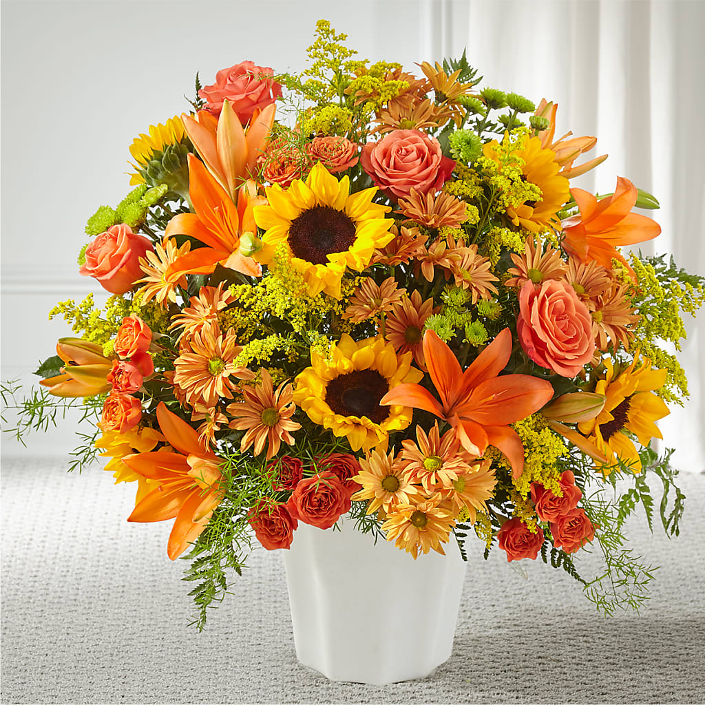Harvest Thoughts Floor Basket – The Owls Nest Florist, York SC