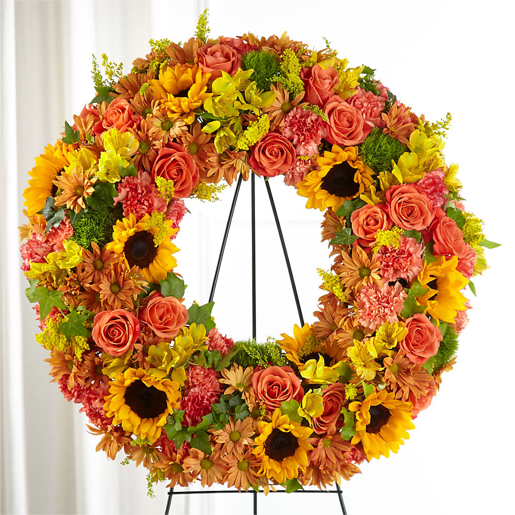 Autumnal Memories Wreath (Standard) – The Owls Nest Florist, York SC