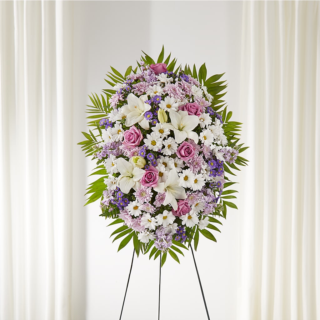 Surrounded by Love Standing Spray – The Owls Nest Florist, York SC