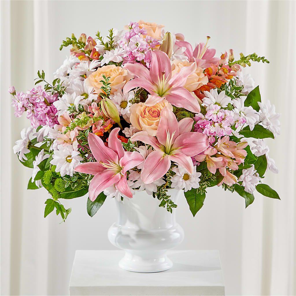 Heartfelt Gesture Urn Arrangement – The Owls Nest Florist, York SC