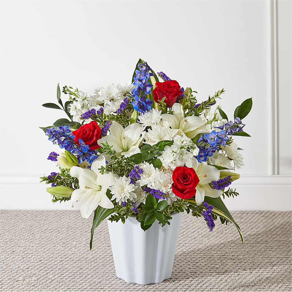 Consoled Floor Basket – The Owls Nest Florist, York SC