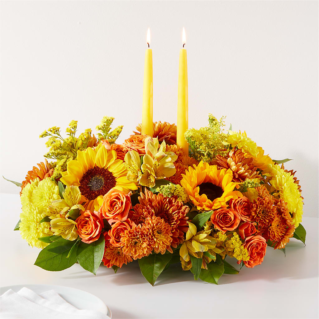 Autumn Harmony Centerpiece – The Owls Nest Florist, York SC