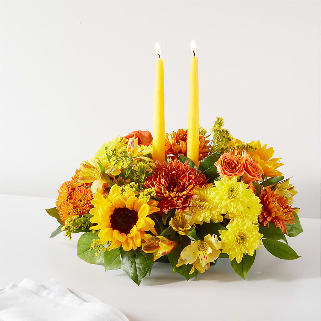 Autumn Harmony Centerpiece – The Owls Nest Florist, York SC