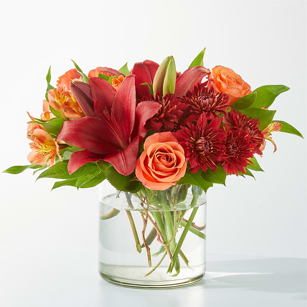 Crimson Leaves Bouquet – The Owls Nest Florist, York SC