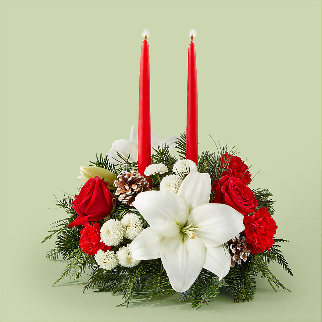 Seasonal Festivities Centerpiece – The Owls Nest Florist, York SC