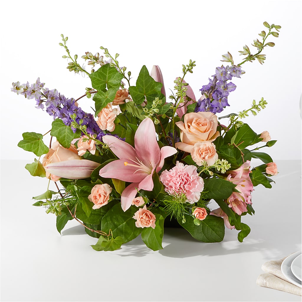 Blossom Time Centerpiece – The Owls Nest Florist, York SC