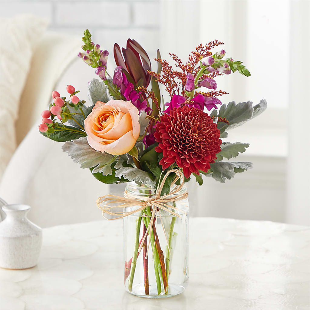 Moody Hues Bouquet – The Owls Nest Florist, York SC