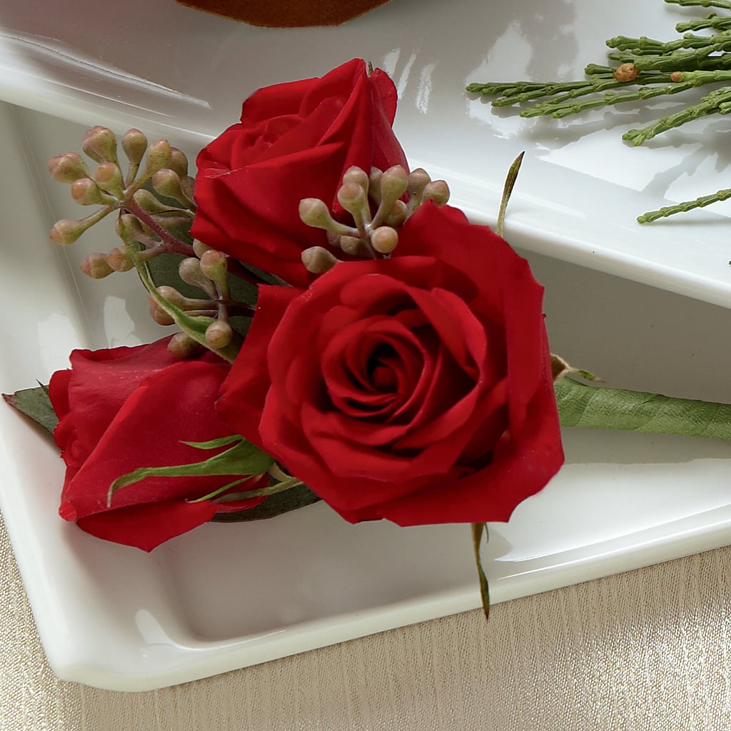 Red Spray Rose Boutonniere – The Owls Nest Florist, York SC