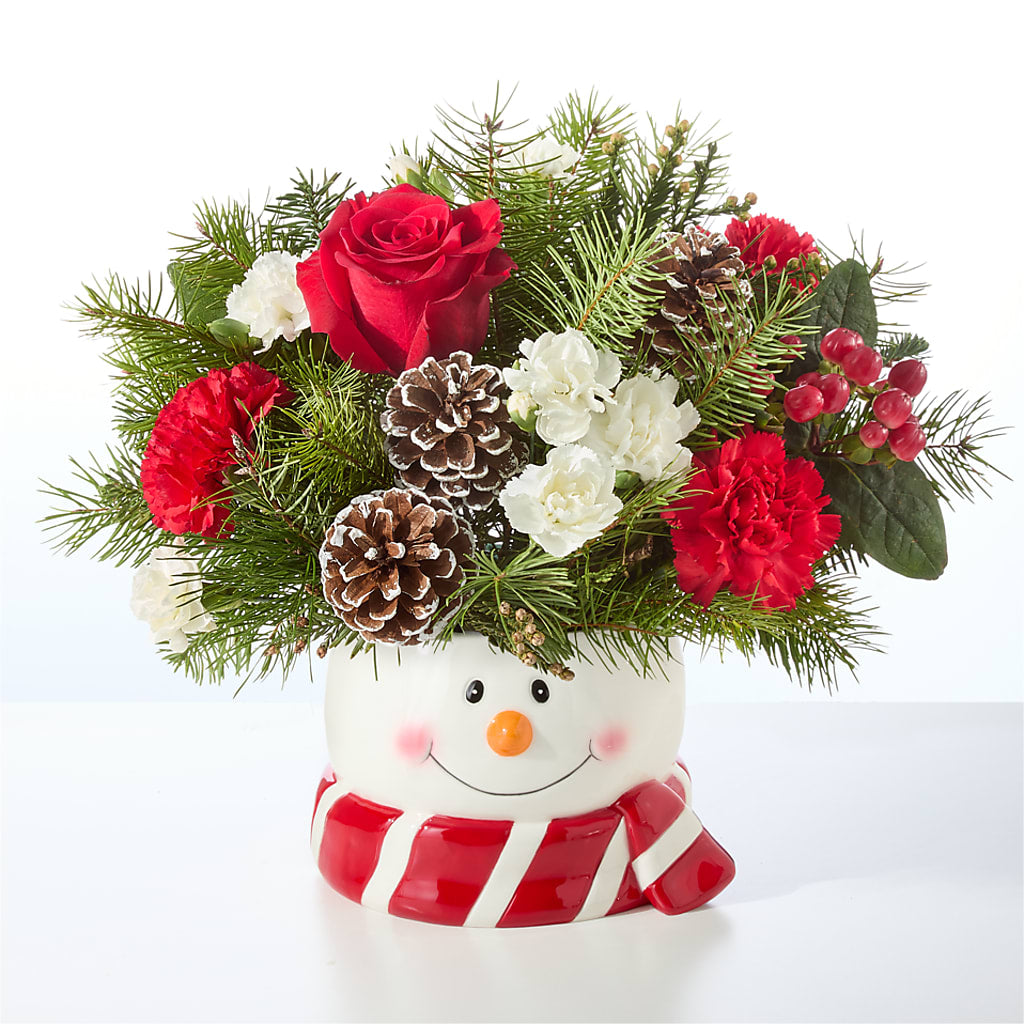 Jolly Snowman Bouquet –  The Owls Nest Florist, York SC
