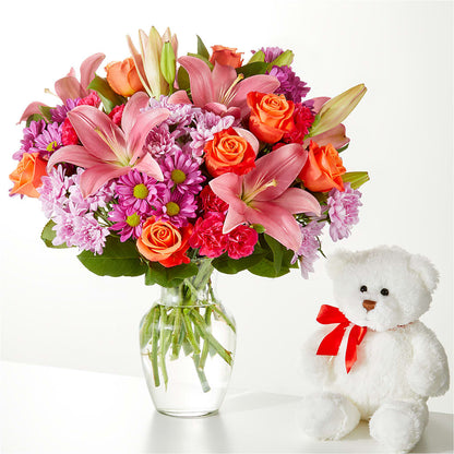One and Only Bouquet and Bear Bundle –  The Owls Nest Florist, York SC