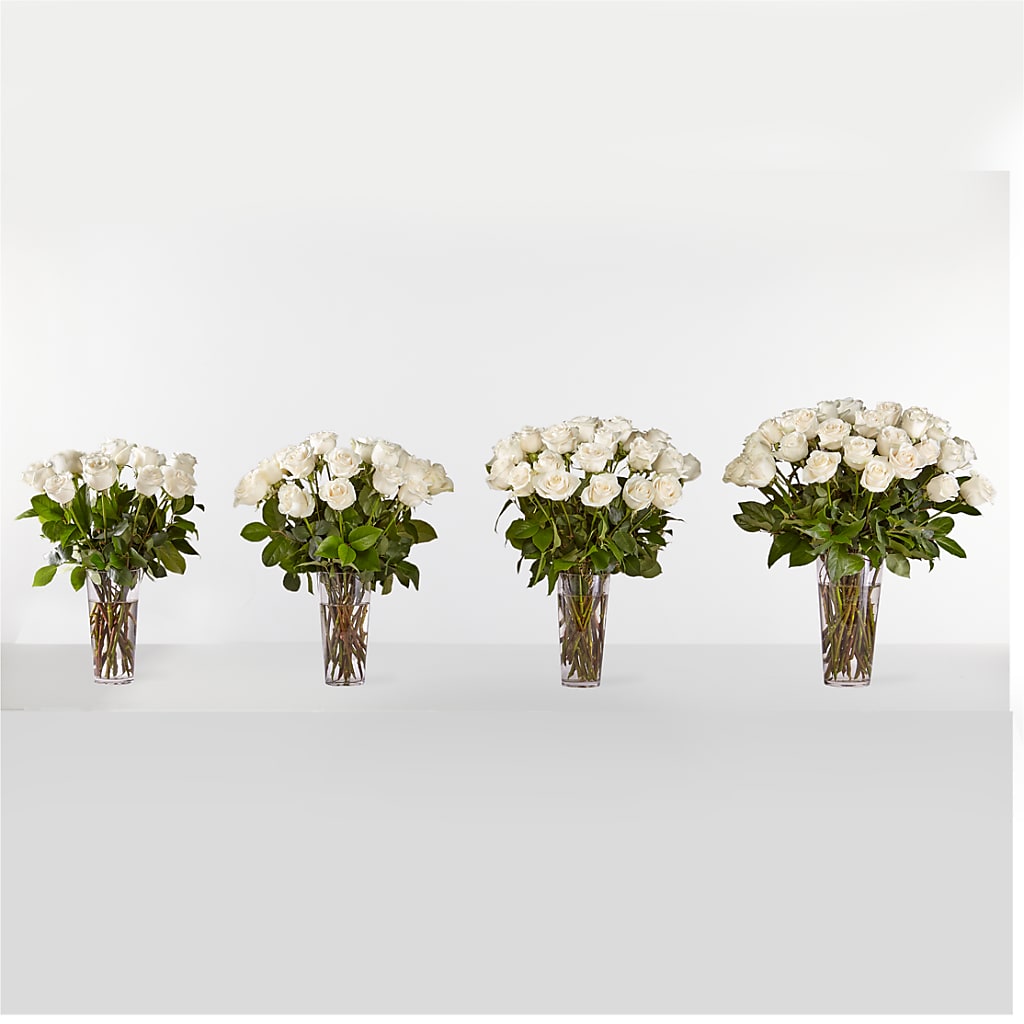 Long Stem White Rose Bouquet –  The Owls Nest Florist, York SC