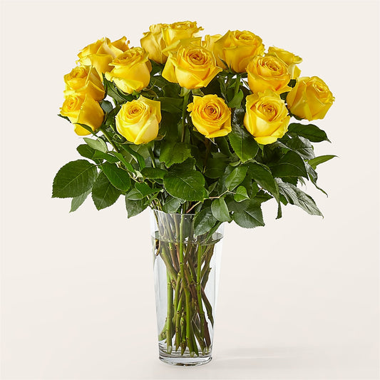 Long Stem Yellow Rose Bouquet –  The Owls Nest Florist, York SC