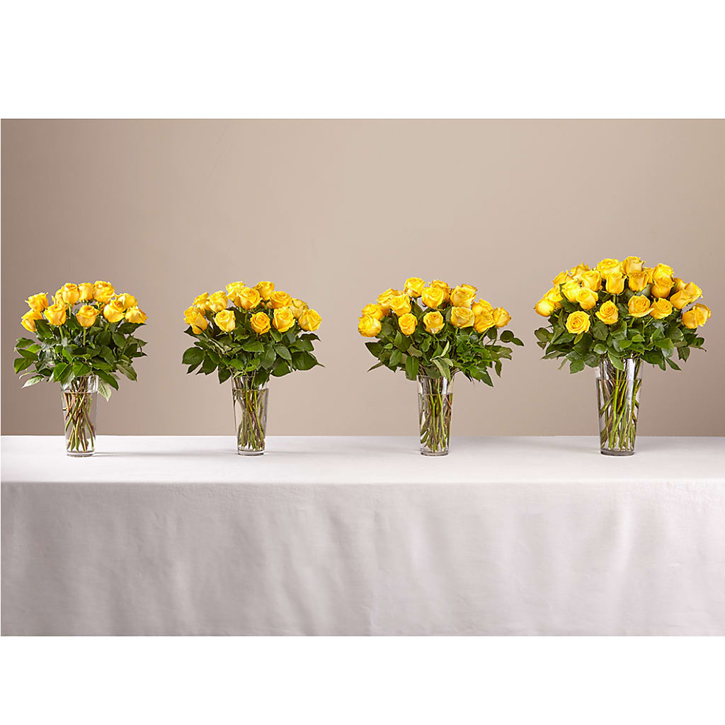 Long Stem Yellow Rose Bouquet –  The Owls Nest Florist, York SC