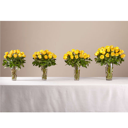 Long Stem Yellow Rose Bouquet –  The Owls Nest Florist, York SC