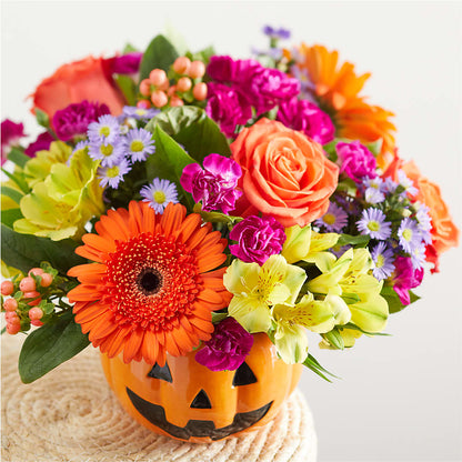 Tricks & Treats Pumpkin –  The Owls Nest Florist, York SC