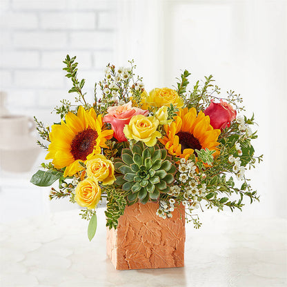 Sunflower Season Bouquet –  The Owls Nest Florist, York SC