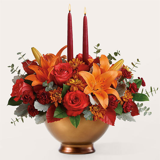 Fruits of Fall Centerpiece –  The Owls Nest Florist, York SC