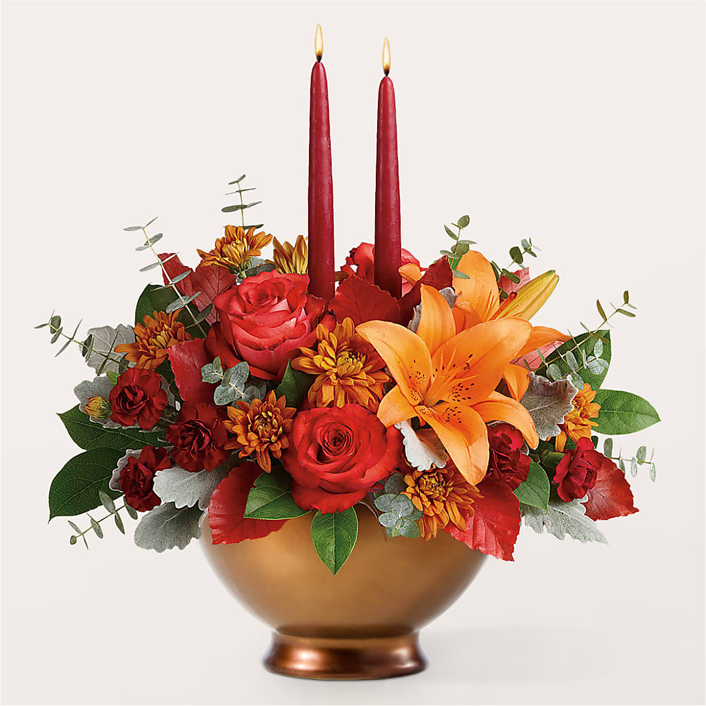 Fruits of Fall Centerpiece –  The Owls Nest Florist, York SC
