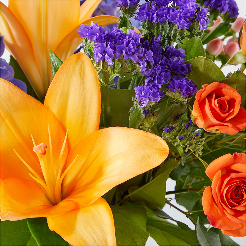 Radiant Citrus Bouquet –  The Owls Nest Florist, York SC