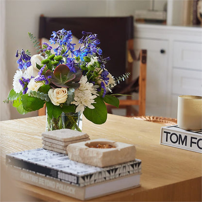 Cerulean Waves Bouquet –  The Owls Nest Florist, York SC